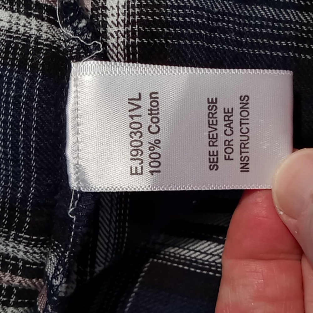 Anthropologie En Crème Fringed Open Cardigan Long Roll Tab Sleeve Med Navy/Cream - Picture 8 of 11